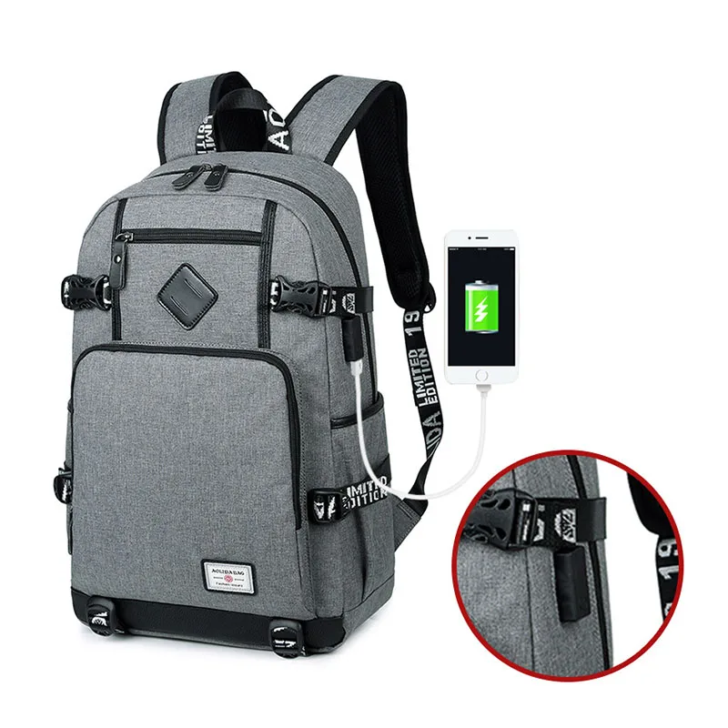 Men Backpack Back To School Bags For Teenage Boys Bagpack Male USB