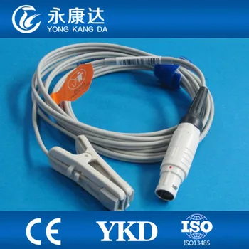 

Free Shipping for Siemens 8Pin adult EAR Clip spo2 sensor,3m