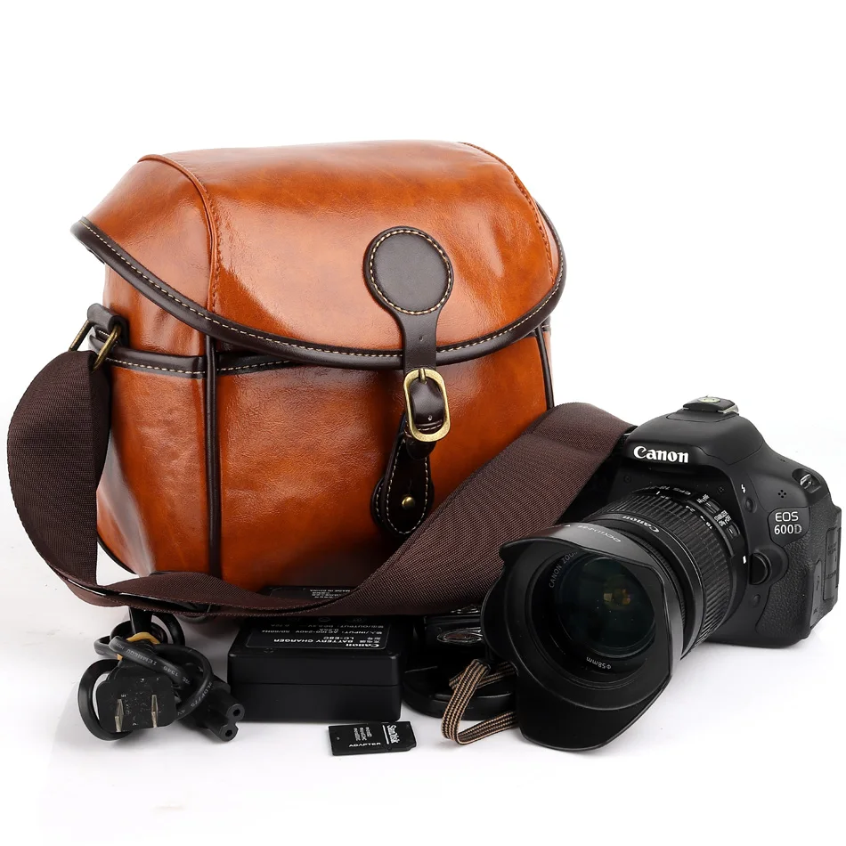 Waterproof Retro DSLR Camera Bag Case For Olympus OMD EM10 Mark III II