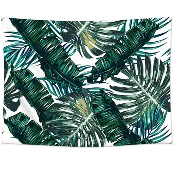 

Sunm Boutique Tapestry Wall Hanging Palm Tree Leaves Tapestry Vintage Tapestry Wall Tapestry Micro Fiber Peach Home Decor