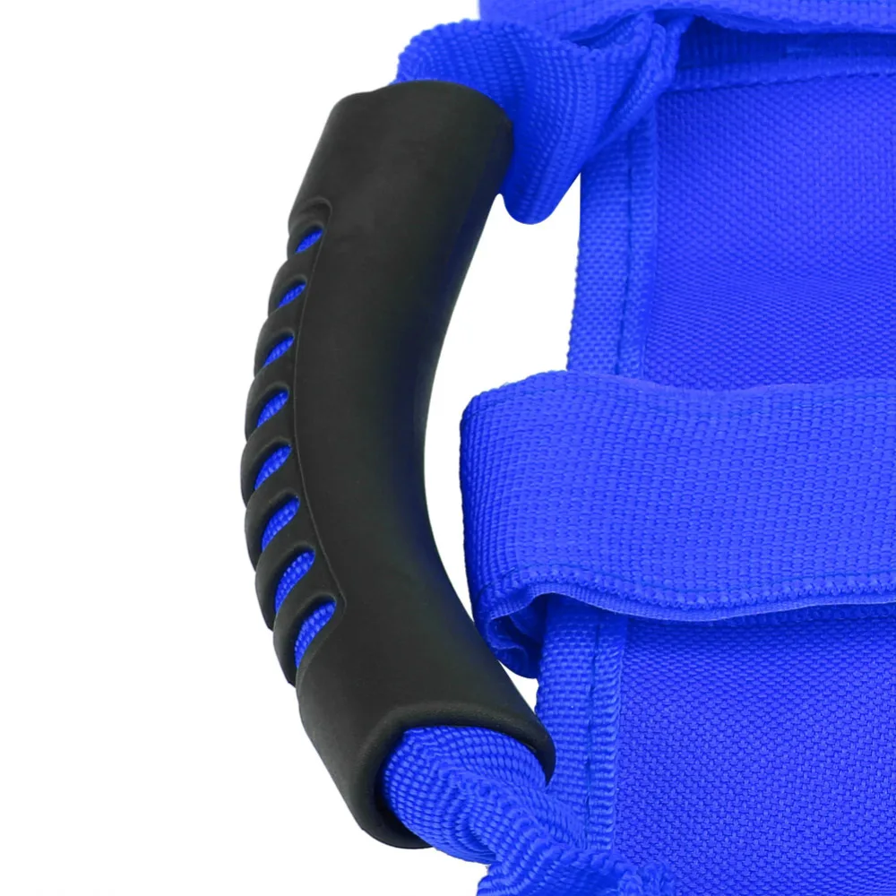 2pcs Car Roof Grab Bars Hand Hold Grip Handles Blue for Jeep Wrangler