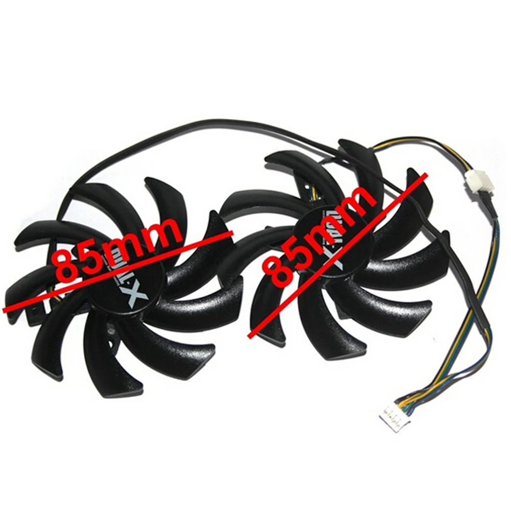 2Pcs Lot 85mm FD7010H12S 12V 40mm Graphics Video Card Fan Replacement For Sapphire Radeon HD 7790