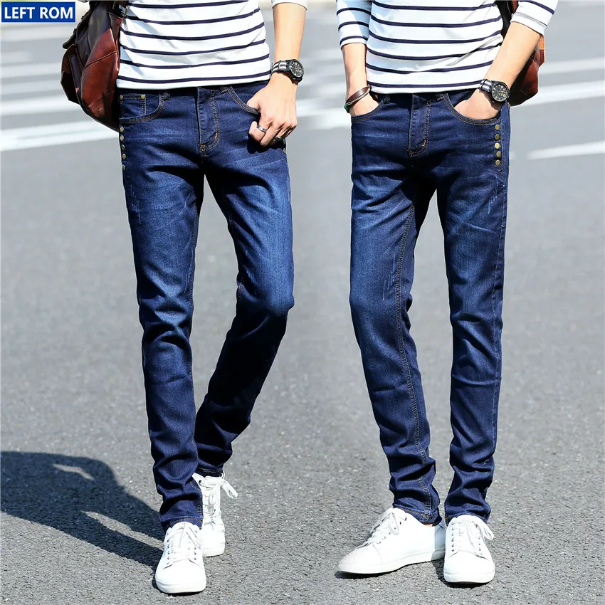 Мужские джинсы новые мужские модные повседневные брюки Горячая Распродажа синие ковбойские брюки размер 28-36