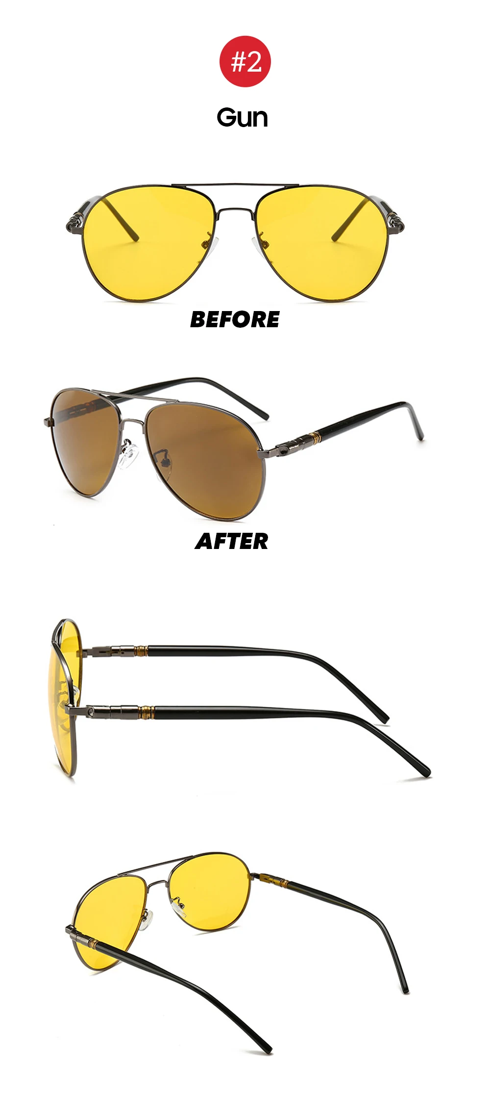 VIVIBEE фотохромные пилота день и ночные солнцезащитные очки для мужчин металлический каркас вождения авиация женщин поляризационные алюминиевые солнцезащитные очки