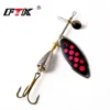 FTK 1PC Fishing lure Spinner Bait Fishing Lures Pesca Spinner Sequin Paillette Long Cast Coloful carp Pike  With Mustad Treble ► Photo 2/6