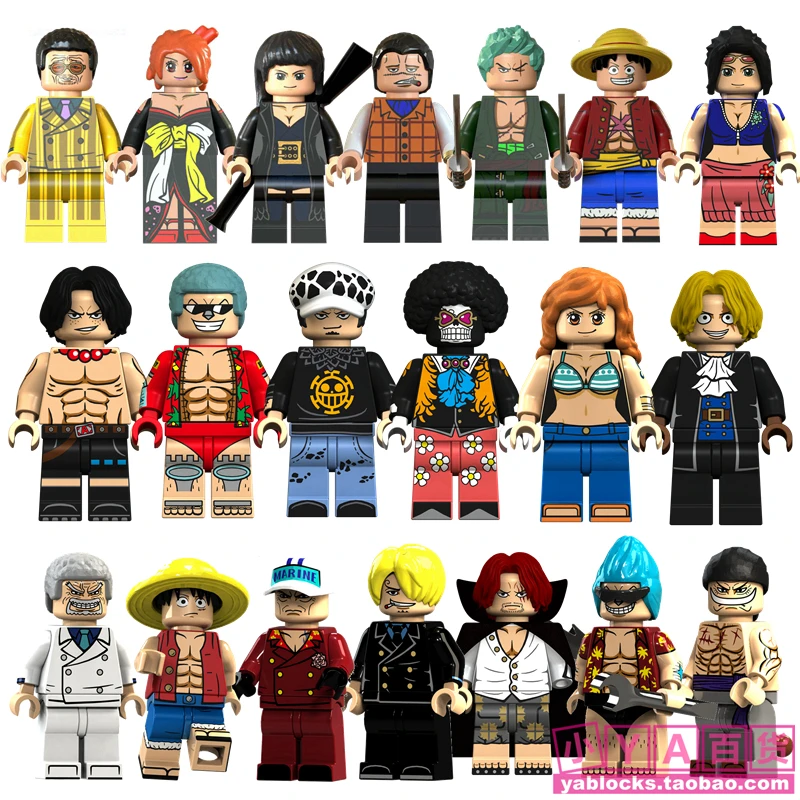 

One Piece Mini Man Luffy Zoro Nami Ace Robin Sanji Toys Compatible With Lego