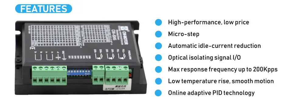 Новое поступление! Nema 23 Драйвер шагового двигателя CW5045 0-4.5A 24-50vDC для Nema 17/Nema 23 2 фазы шагового двигателя привод