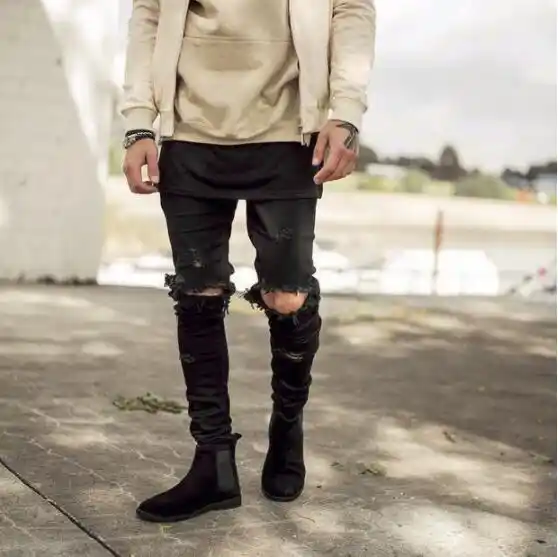 skinny fit jeans for big guys