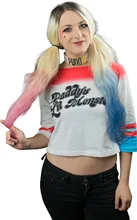 BKLD 2016 New Summer T Shirt Women Red Lines Blue Sleeve Printed T-shirt Women Sexy Short Tees O Neck Short Sleeve Funny Tops