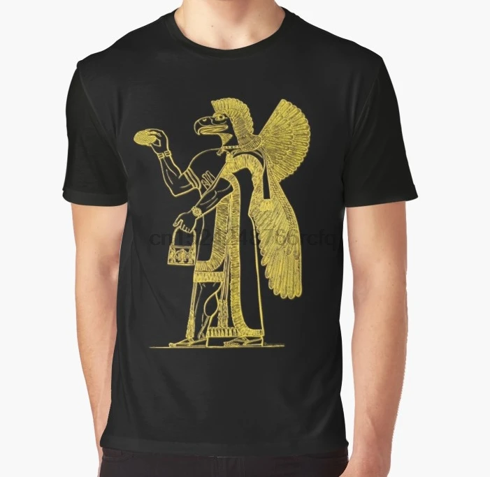 

All Over Print 3D Women T Shirt Men Funny tshirt Anunnaki in Bronze Graphic T-Shirt