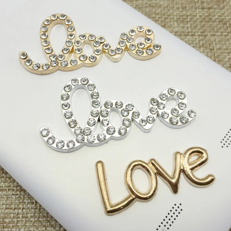 50 шт. Кристалл Rhinestone боты аппликация Пряжка для свадьбы невесты шпилька приглашение Скрапбукинг любовь Flatback Аксессуары волос