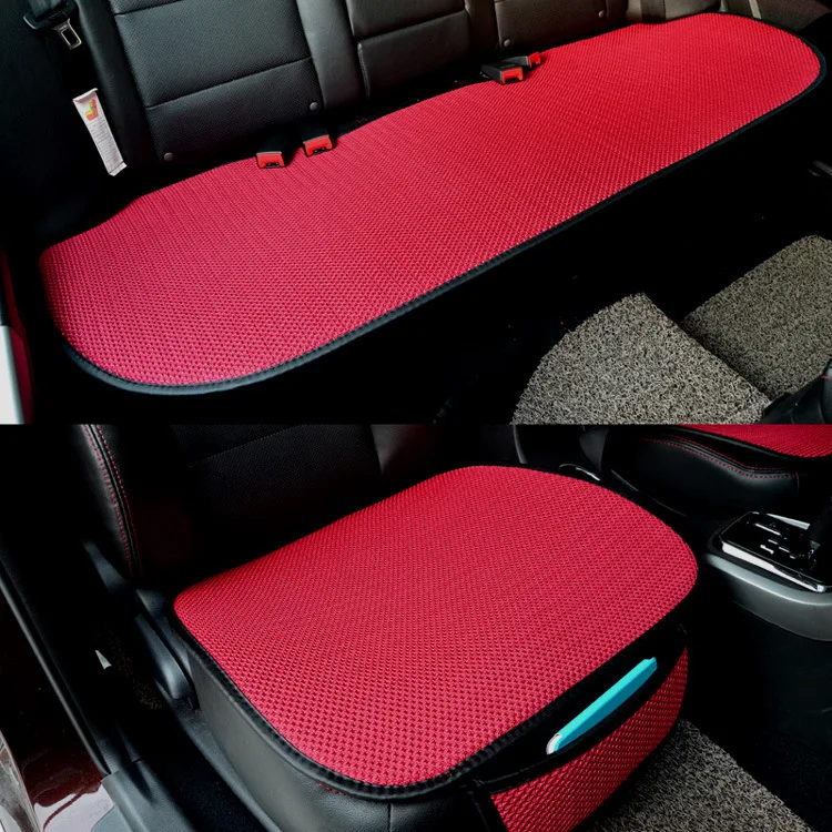 EDEALYN 1 PCS Ultra-Thin Ice Silk Non-Slip Car Seat Cushion Car Seat Cover Seat Protection -Protection Car Seat Bottom /& Backrest /& Pillow