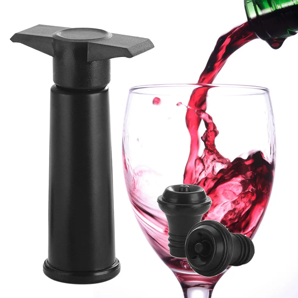 Bar accessories Wine Bottle Sealer Vacuum Wine Pump With 4 Stoppers