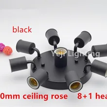 200 мм, установка на потолке с несколькими E27 керамический винт держатели ламп локоть держатель Светодиодная трубка освещение аксессуары