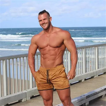 

LISER New Men Fashion Classic Solid Mesh Shorts High Quality Fast Dry Retailer Men Summer Elastic Waist Camouflage Mens Shorts