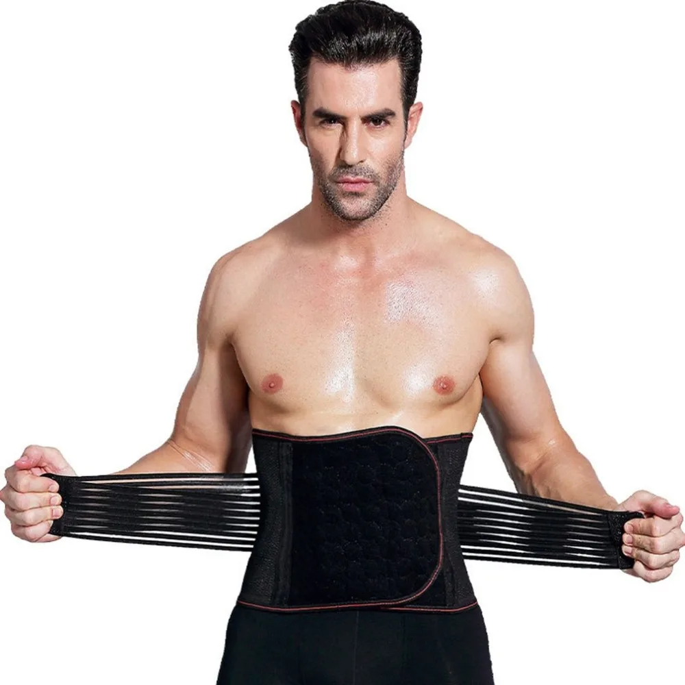 

Men Body Shaper Corset Abdomen Tummy Control Waist Trainer Cincher Fat Burning Girdle Slimming Belly Belt for Male