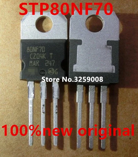 STP80NF70 P80NF70 N-channel 68 V 0.0082Oh 98A 100% Новый оригинал 10 шт/50 шт | Обустройство дома