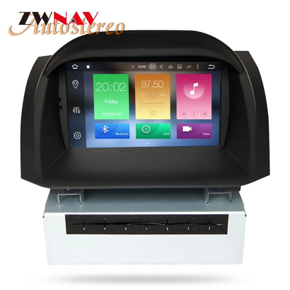 Perfect ZWNAV Android 9.0 Car DVD Stereo For Ford Fiesta 2013 2014 2015 2016 Auto Radio GPS Navigation Audio Video Multimedia Headunit 3
