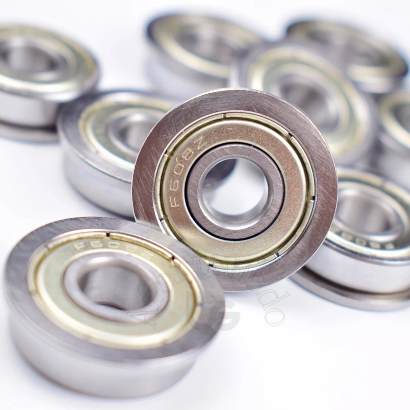8*22&25*7mm 608 Flange bearings F608 F608Z F608ZZ chrome steel bearing rubber sealed bearing 10pieces F608ZZ