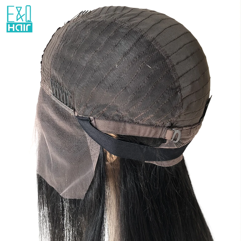 Silk Base Wig With Elastic Band Straight Lace Front Human Hair Wigs