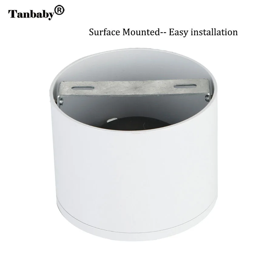 20 Вт COB светодиодный светильник поверхностного монтажа белый алюминиевый светильник 360 градусов точечный потолочный светильник