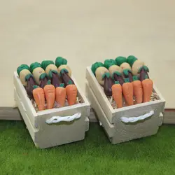 1/12 кукольный домик миниатюрная Мини Корзина для овощей моделирование Баклажан морковь еда модель игрушки для Декор для кукольного дома