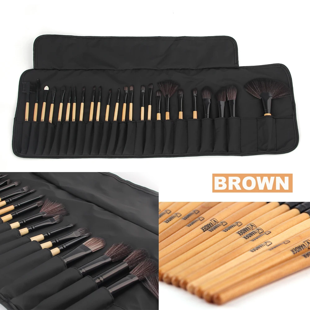 VANDER 24pcs Makeup Brushes Set Kit Professional Eyeshadow Eyeliner Cream Make up Brushes Cosmetic Beauty Maquillaje with Bag (2)