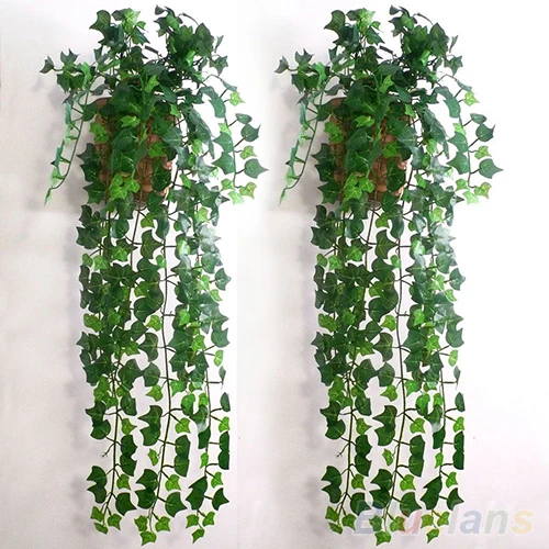 

Plastic Silk Cloth Artificial Ivy Leaf Garland Plants Vine Fake Foliage Flowers Home Decoration Plant