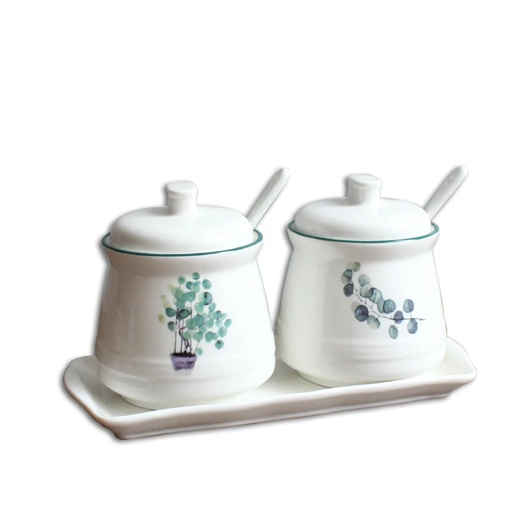 Kitchen Spice Storage Bottle Jars Salt Pepper Cumin Powder Spice Bottles Ceramic Spice Bottles Spice Jar Seasoning Box