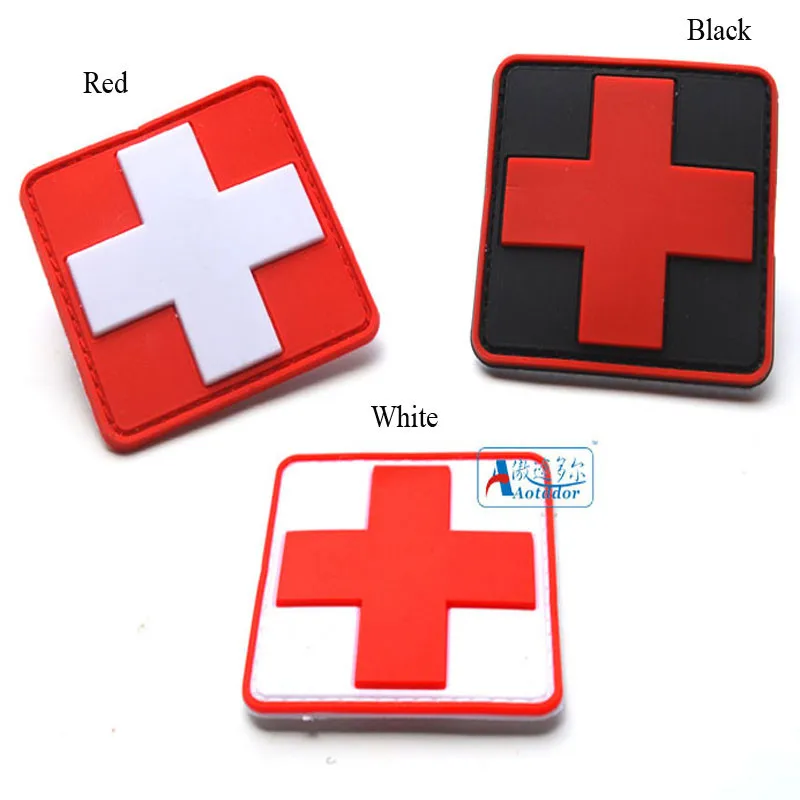 3D ПВХ резиновый красный крест флаг Швейцария крест Швейцарский медицинский открытый водостойкий патч медсестер тактический армейский моральный значок