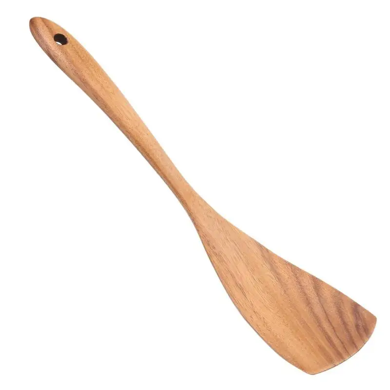 Slotted Spatula 4 типа антипригарная деревянная лопатка кухонная посуда лопатка для еды посуда полезный кухонный инструмент посуда - Цвет: Slotted Spatula