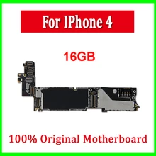 16gb для iphone 4 материнская плата оригинальная разблокированная, хорошая работа для iphone 4 4g материнская плата с чипами