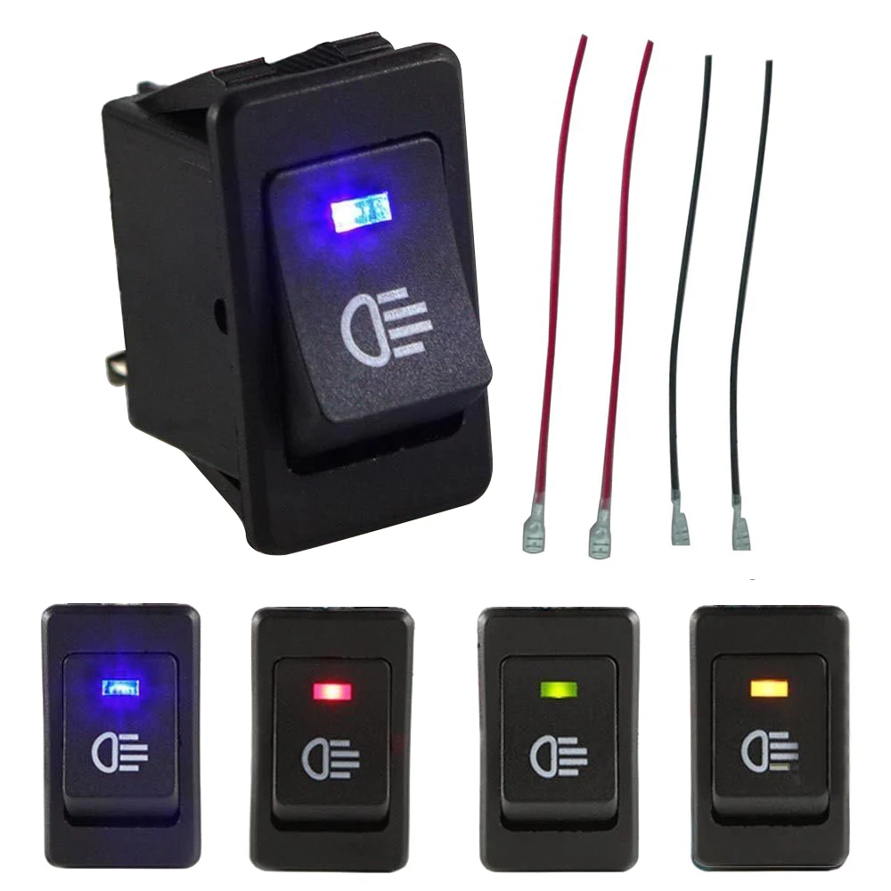 

2019 New arrive 4-Pins LED On/Off Indicator Rocker Toggle Switch Driving Fog Lamp/Work Light Bar