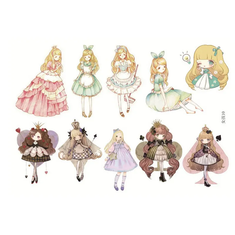 2 шт. Стикеры для рукоделия|kawaii girl stickers|gift giftsgifts scrapbooking |