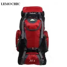 Lemochic 75l большой водонепроницаемый открытый Пеший Туризм рюкзак кемпинг Mochila путешествия рюкзак Альпинизм спортивная сумка пакет Женщины Мужчины