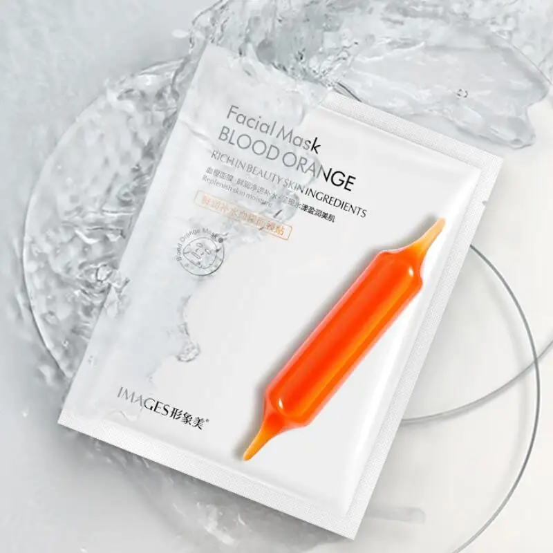 

Sheet Mask Blood Orange Facial Mask Anti-Aging Whitening Moisturizing Replenish Skin Nourishing Hydrating Face Mask Skin Care