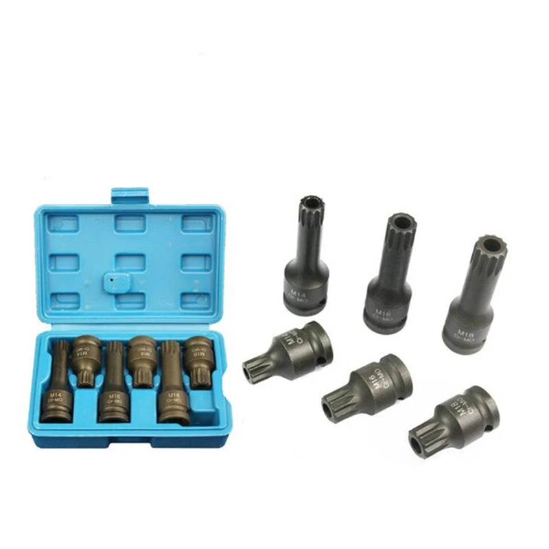 

1set CTV M14 M16 M18 Oil Pan Drain Plug Screw Bolt Star Tamper Proof Socket Tool FOR AUDI