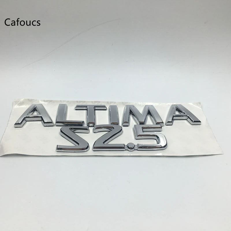 Cafoucs для Nissan Altima 2,5 S 2,5 S Задняя хромированная эмблема бейдж скрипт логотип