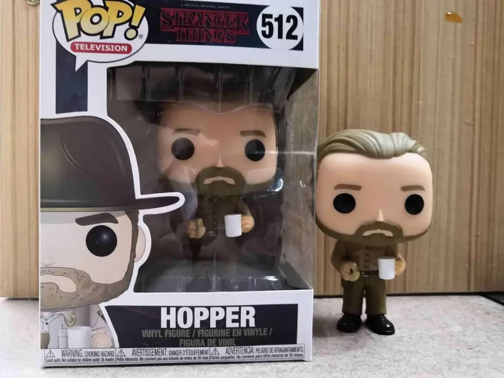 512 Funko pop официальные странные вещи Steve Eleven Дастин Дротика демогоргон Хоппер Джонатан Нэнси Бреннер Джойс фигурки подарок - Цвет: 512