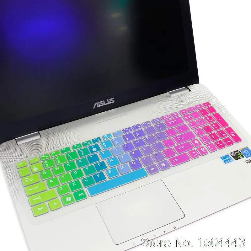 Для Asus X552 X551 X552C X552E X551MA X551MAV D552C Y582 S550 N550J X550 X502 15,6 ''Клавиатура ноутбука Защитная крышка клавиатуры - Цвет: rainbow