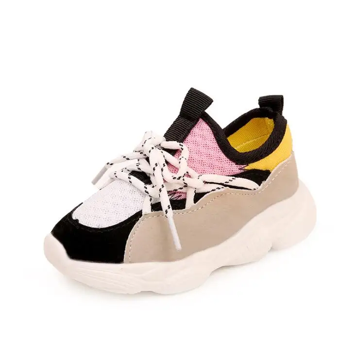 حار العلامة التجارية الأطفال أحذية رياضية أزياء الربيع أطفال أحذية رياضية الفتيان الفتيات حذاء كاجوال تنفس لينة حذاء طفل حجم 21-30