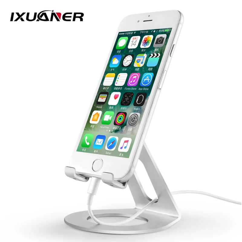 

Mobile Phone Holder Stand Aluminium Alloy Tablet Stand Universal Holder for IPhone X/8/7/6/5 Plus Samsung Xiaomi Phone for Ipad