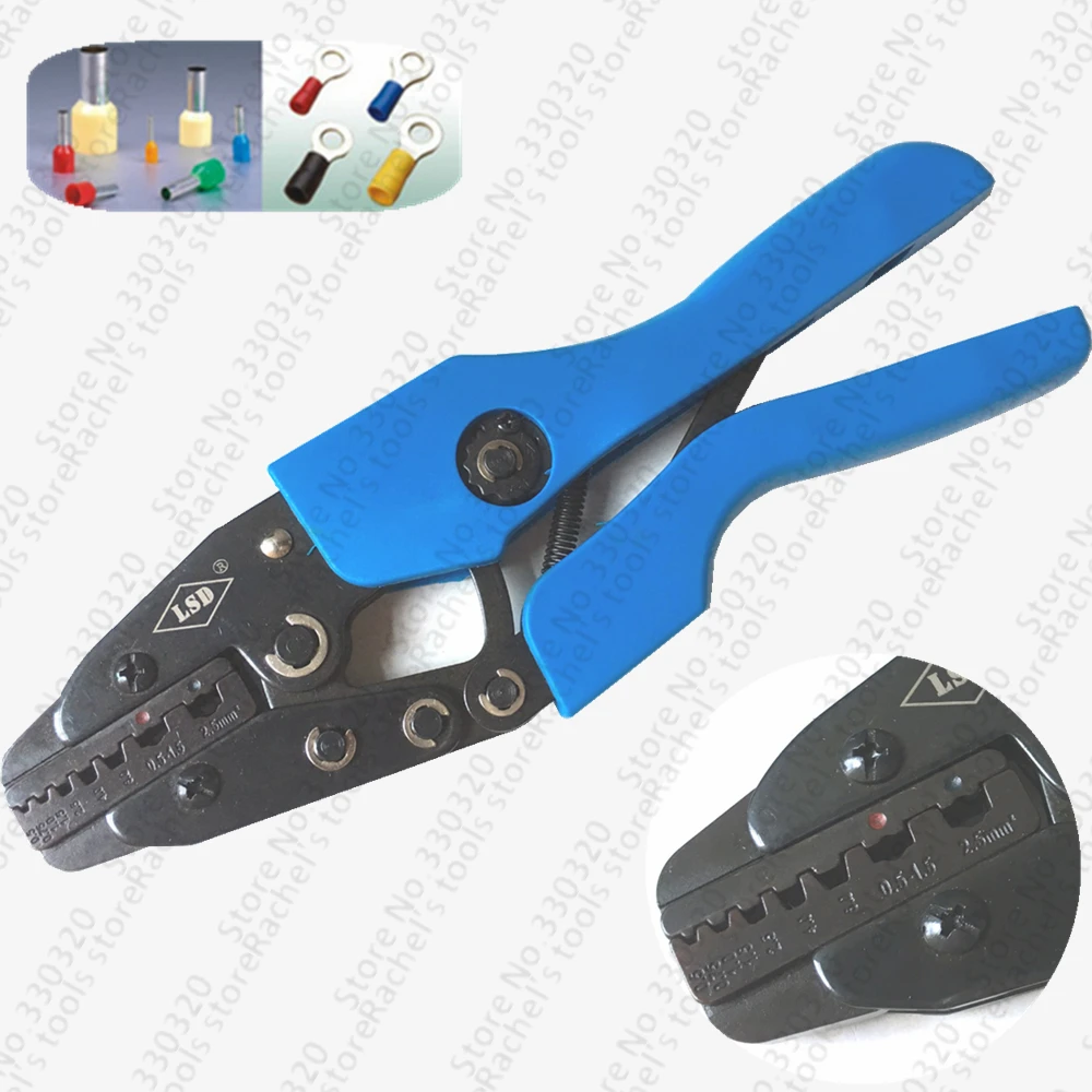 

Multifunctional crimping pliers for crimp cable ferrules sleeves and insulated terminals crimping tool 0.5-2.5mm2 AN-06WF2C