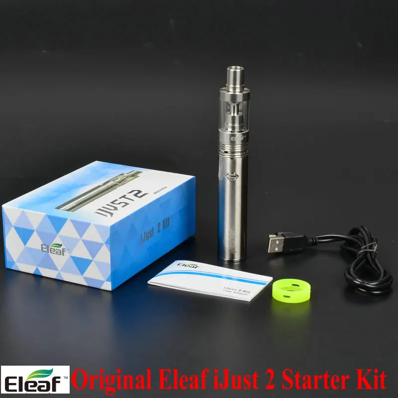 Original Eleaf iJust 2 kit 30W-80W 2600mAh Battery 5.5ml 0.3ohm Tank Atomizer Electronic Cigarette Hookah Vape iJust2 Start Kit