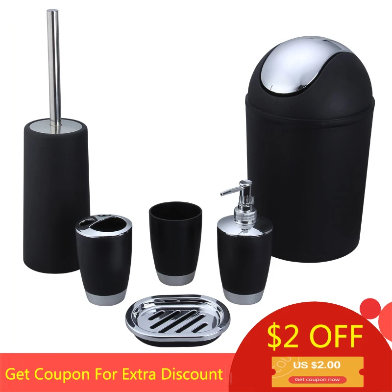 Bathroom Accessories Sets 6 Pieces Bathroom Sets Shampoo Storage