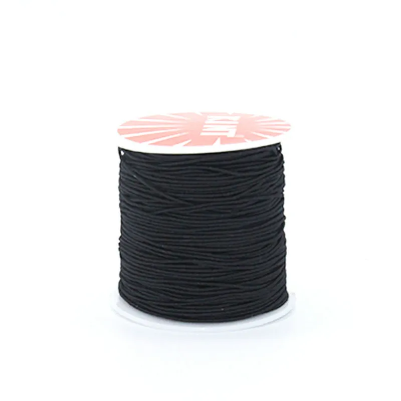 Новый черный цвет 40 метров 1,5 мм Бисер эластичные тянущийся шнур бусинами шнур строку ремешок жгут из бисера для DIY браслет
