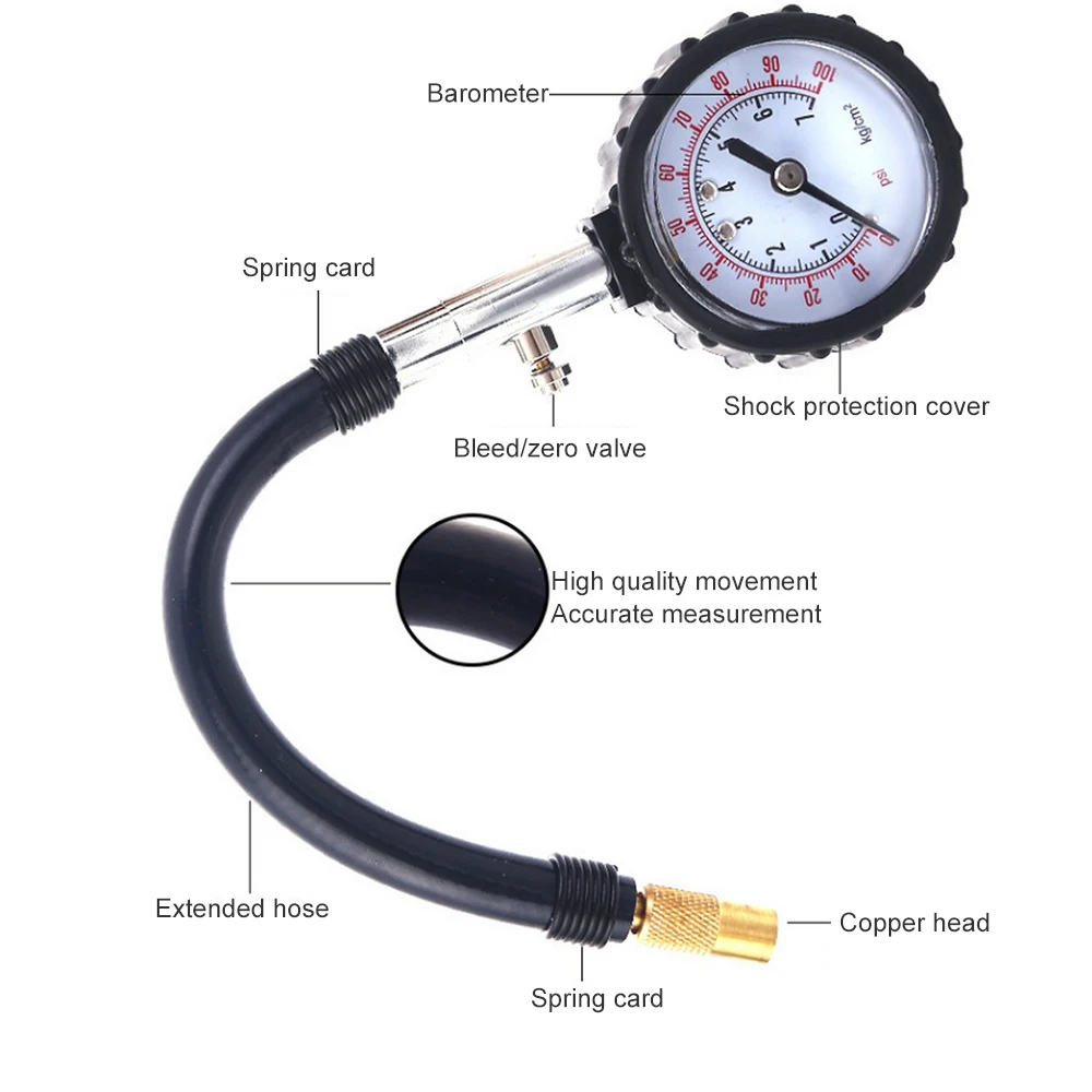 

Tire Pressure Monitoring System 28-35LBS Tire Pressure Gauge Dial Meter Wheel air pressure Tester Tire Pressure monitor Tool