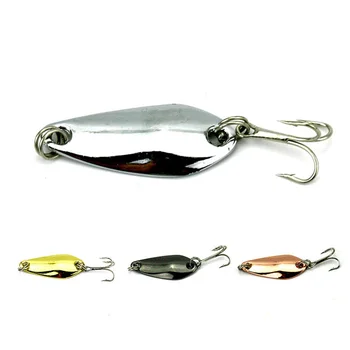 

1pcs Metal Fishing Lures 3.5cm 3.7g Wobbler Spinner Bait Spoon Artificial Bass Hard Sequin Paillette Metal Steel Hook Lure SP017