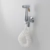Black & Chrome Toilet Bidet Sprayer Kit. Metal Wall Mounted Handheld Bidet Faucet Set 3 Meters Shower Hose ► Photo 2/6