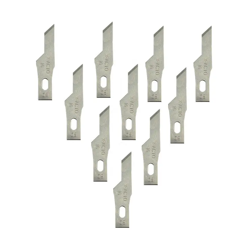 16# 10 pcs Blades for Wood Carving Tools Engraving Craft Sculpture Knife Scalpel Cutting Tool PCB Repair-1